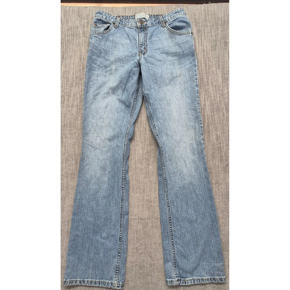 Levi Signature Series Mid Rise Bootcut women's light denim blue jeans 12 Long